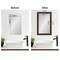 Amanti Art Mirror Makeover Bathroom Mirror Frame Border Kit - Fully Assembled Peel and Stick Frame - Mirror NOT Included - Wildwood Brown Narrow Trim